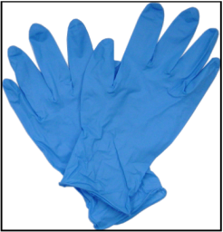 Shop Gloves Blue Nitrile 