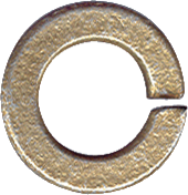 Lock Washers Plated Yellow Dicromate